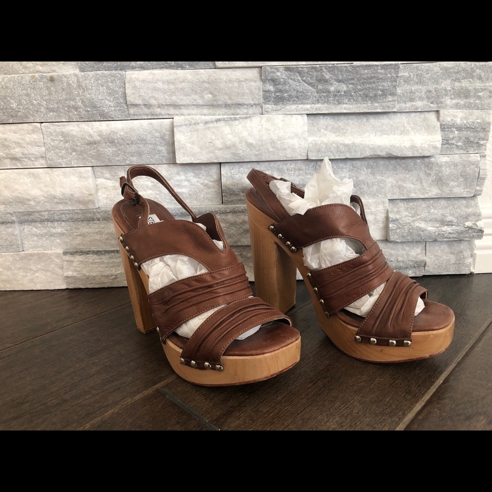 Steve Madden Wood Platform Heels